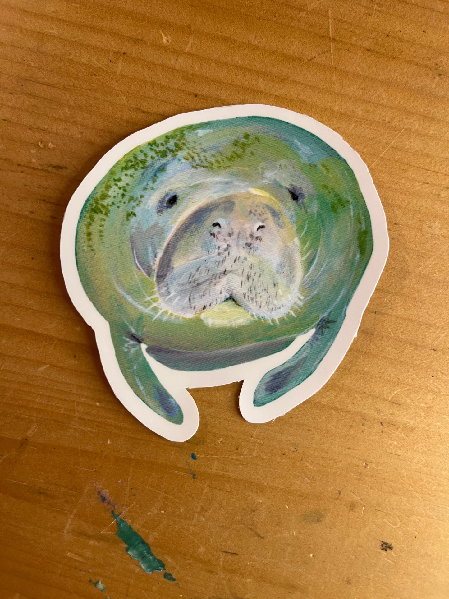 Manatee Vinyl Sticker