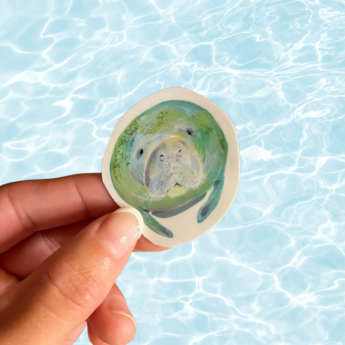 Manatee Vinyl Sticker