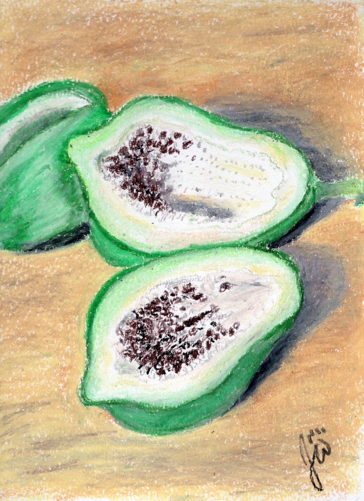 Green Papaya Print