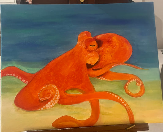 Octopus Acrylic Painting on Canvas