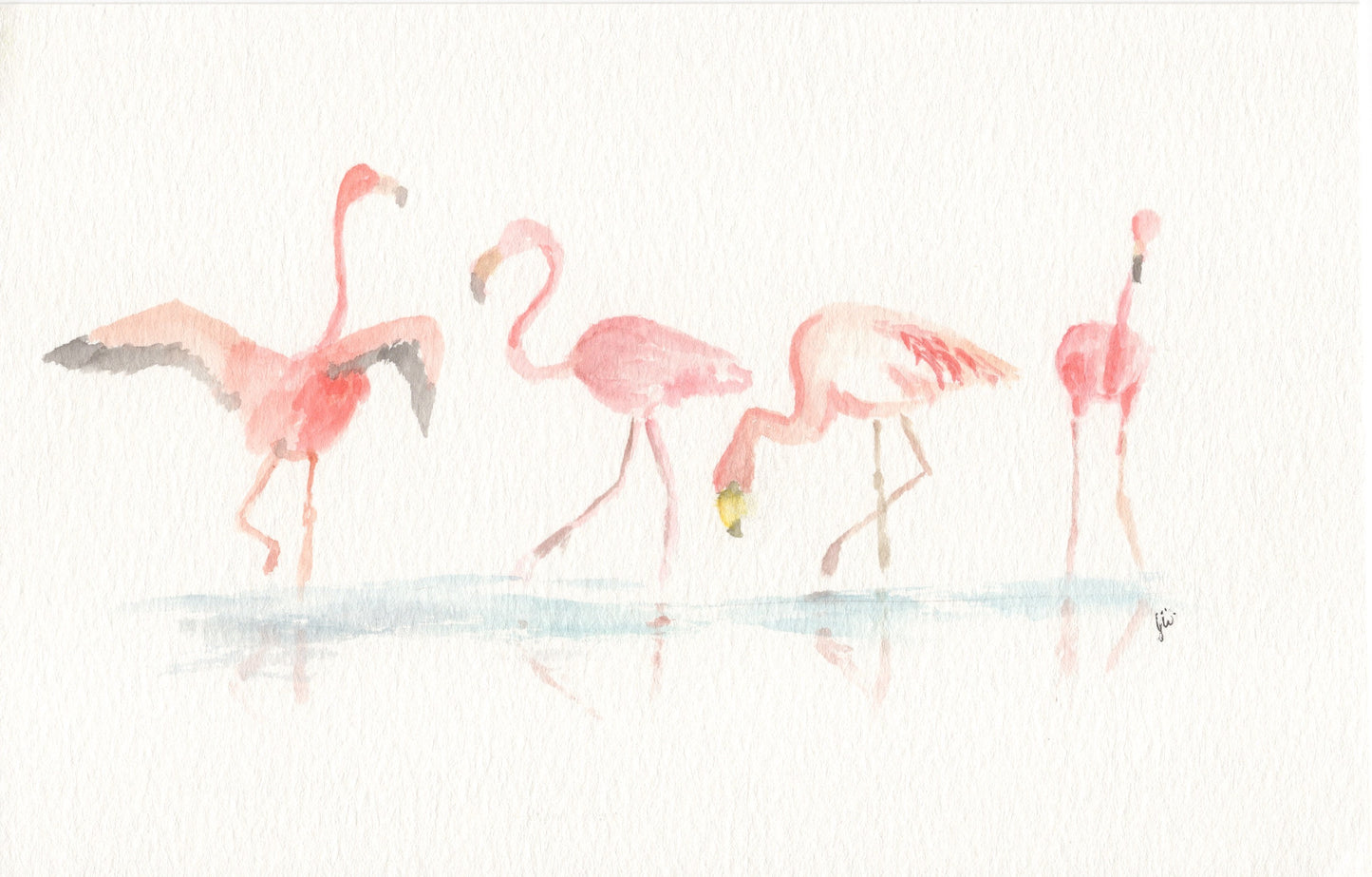 Flamingo Party Print